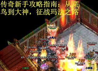 传奇新手攻略指南：从菜鸟到大神，征战玛法之路